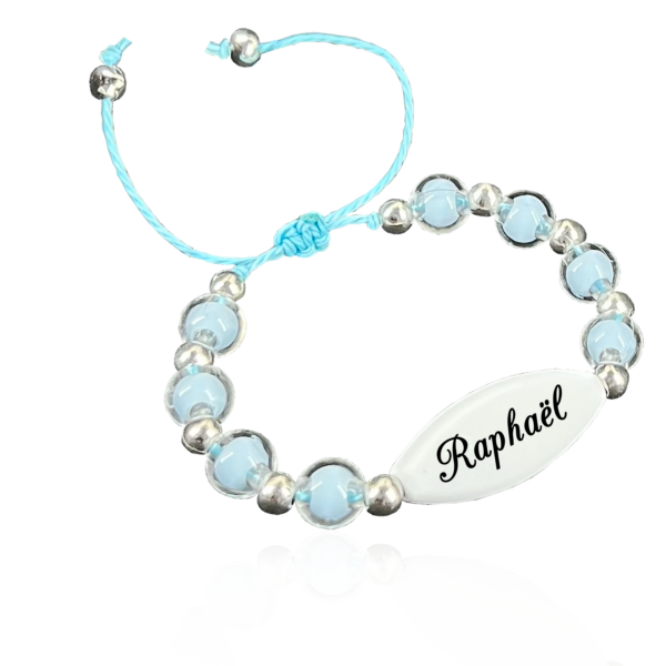 Bracelet Perles Bleu – Image 2